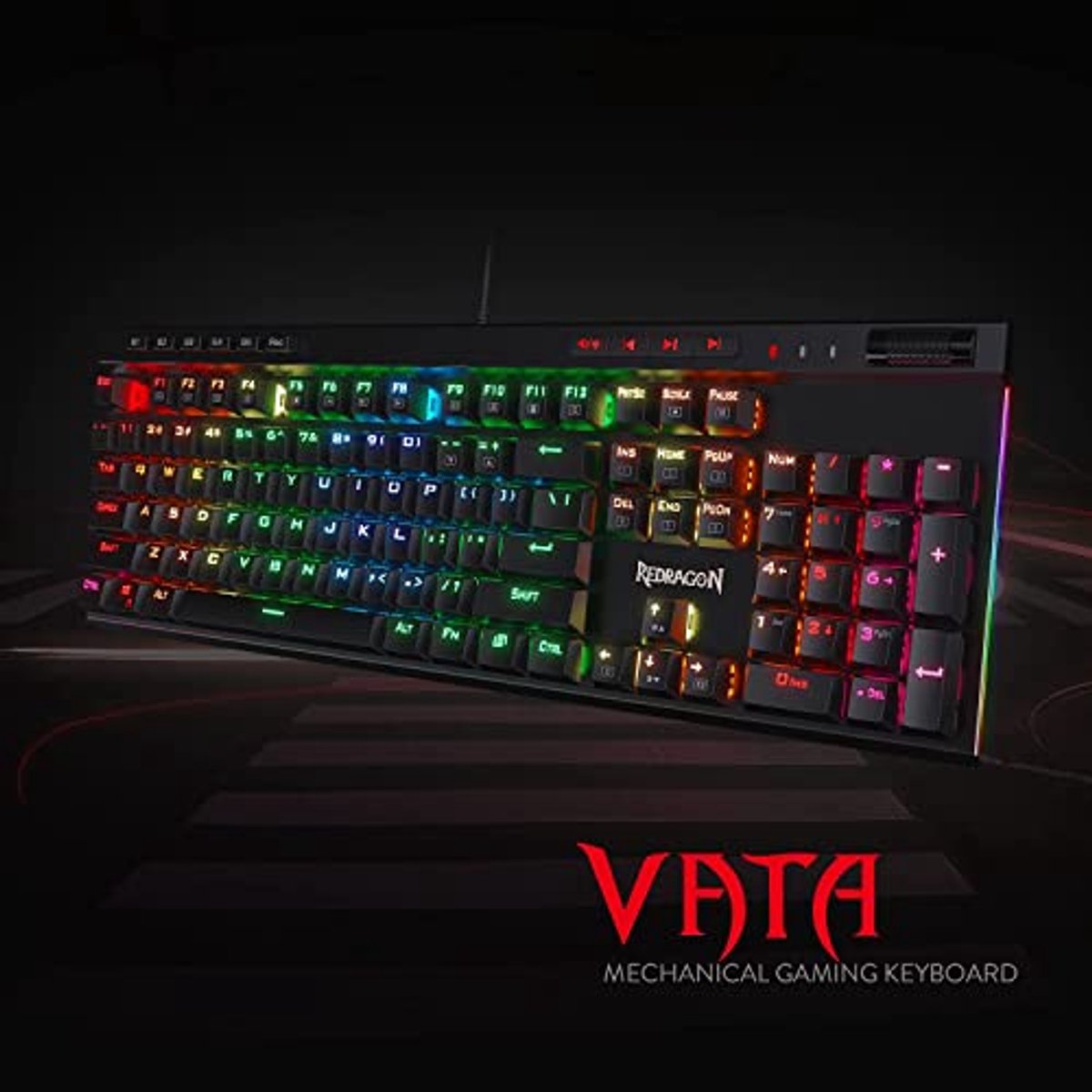 Mechanisch Gaming Toetsenbord met RGB LED Verlichting en Macro Toetsen