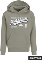 JACK & JONES- JJELOGO SWEAT HOOD 2 COL AW26 SN JNR - Jongens - Sweatshirt