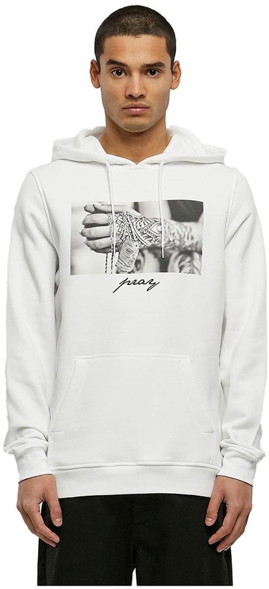 Mister Tee Pray 2.0 Hoodie/trui XXL Wit