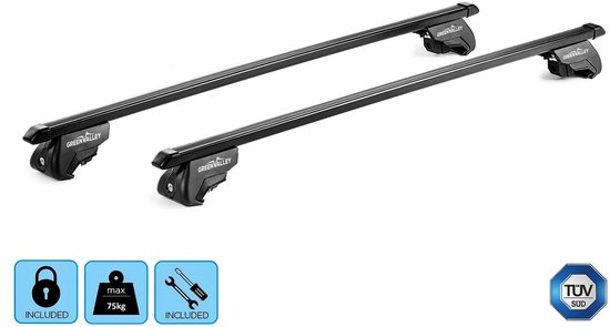Dakdragers geschikt voor Opel Astra G Caravan 1998-2004 wagon Green Valley Easy One SW zwart