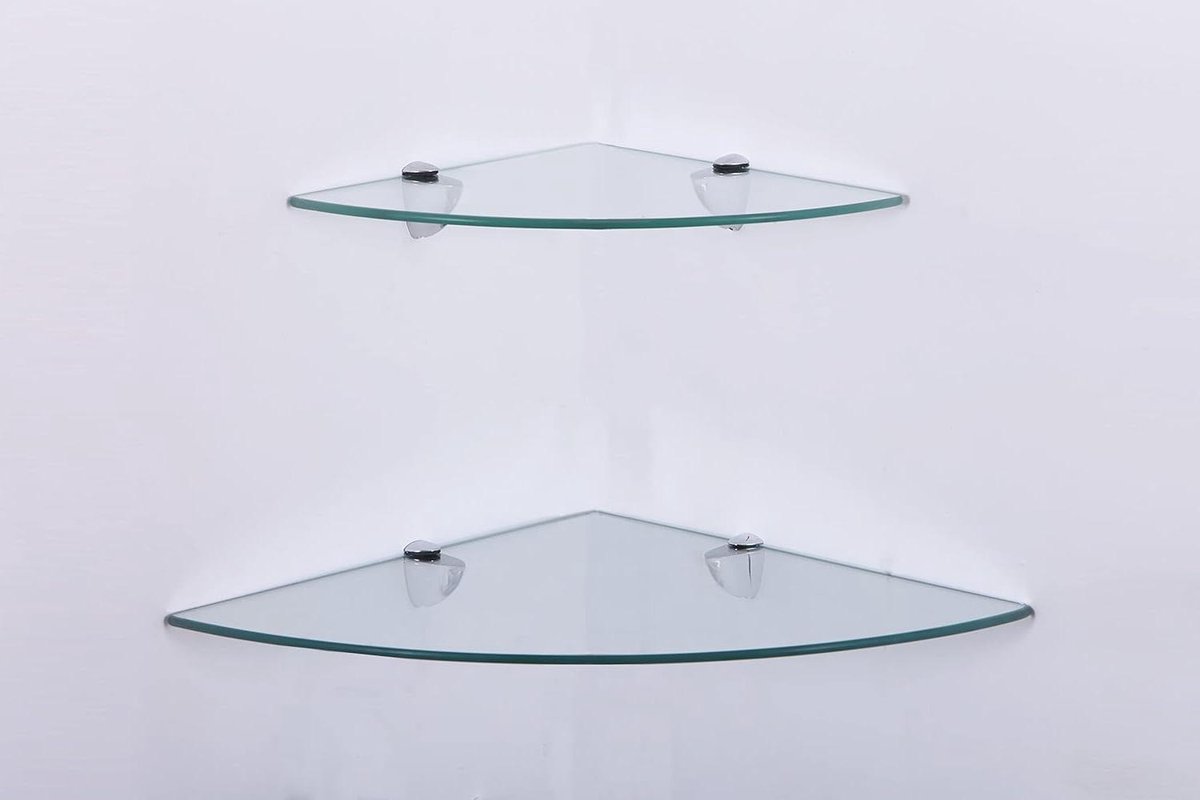 Allecto plus - Glazen wandrek voor badkamer, doucheplank met veiligheidsglas, verschillende maten.