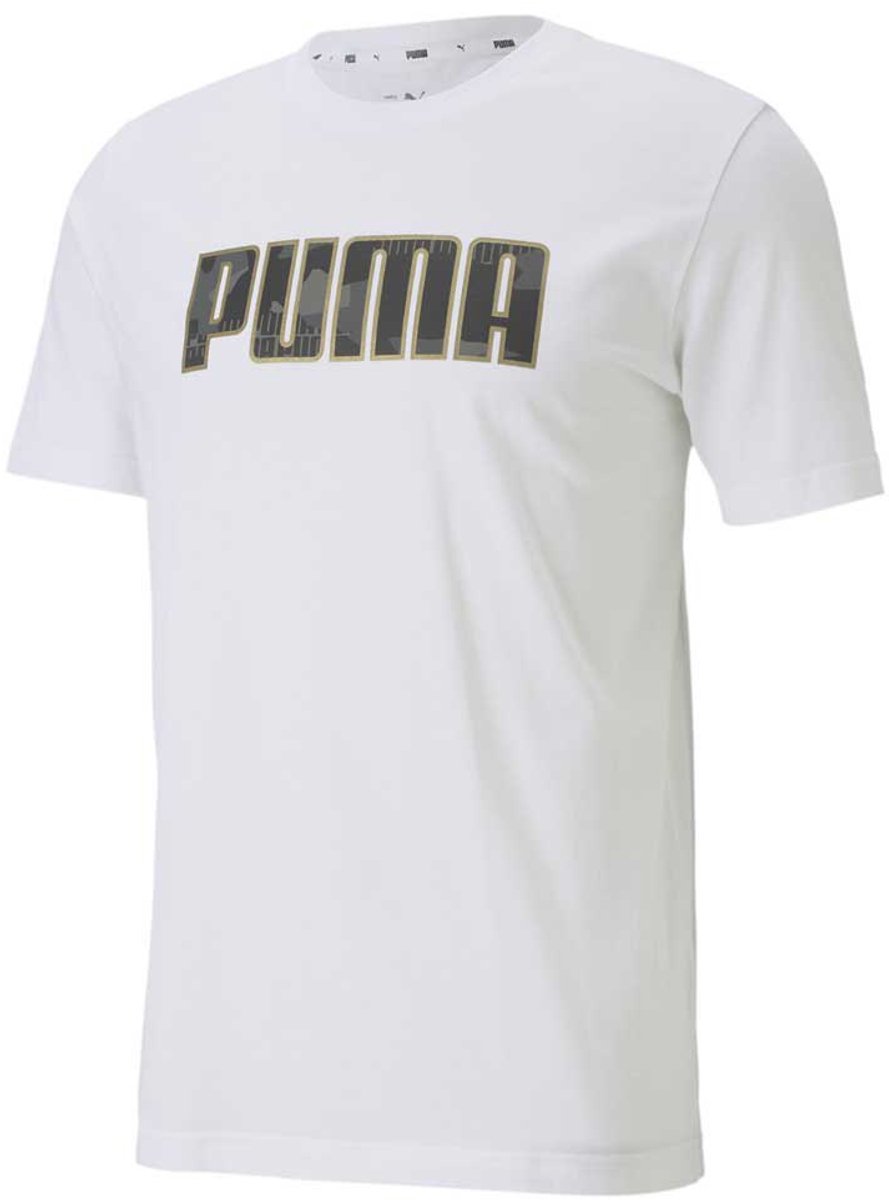 Puma Metallic Nights Graphic T-shirt Met Korte Mouwen L Man Wit
