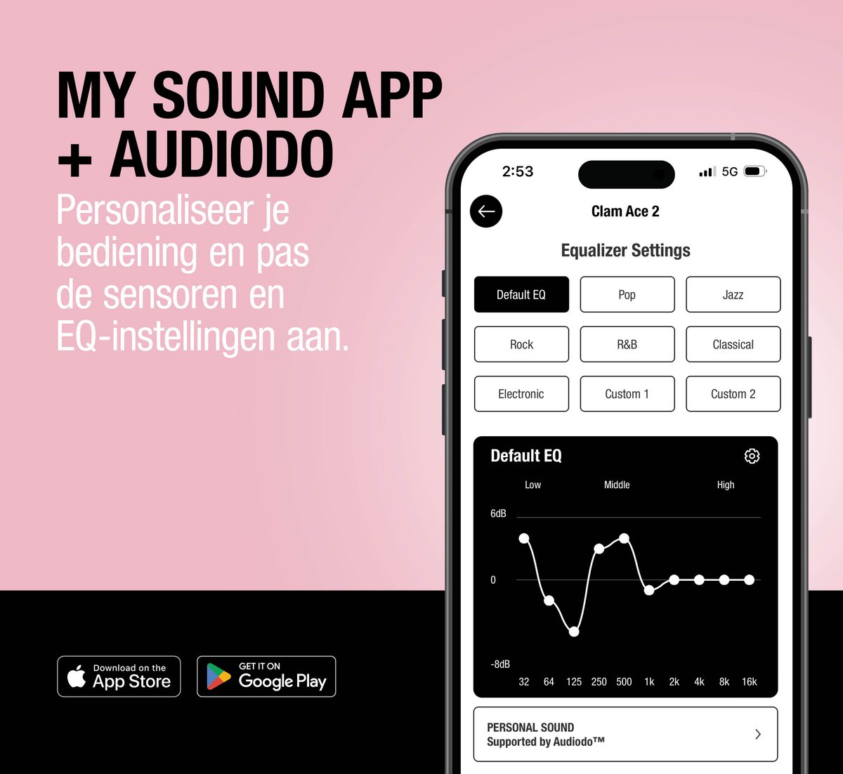 Fresh Clam Ace 2 Draadloze Bluetooth Koptelefoon met Noise - afbeelding 2