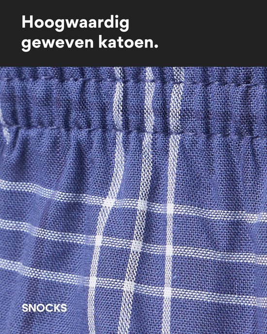 SNOCKS Heren Boxershorts 3-Pack, Losse Fit, Zacht Biologisch Katoen, Comfortbund, Duurzaam