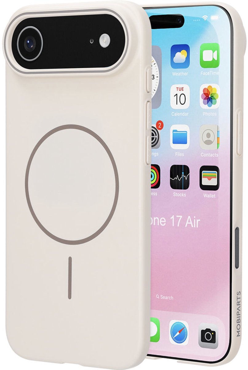 Mobiparts Slim Line Case geschikt voor Apple iPhone Air - MagSafe Off - Wit