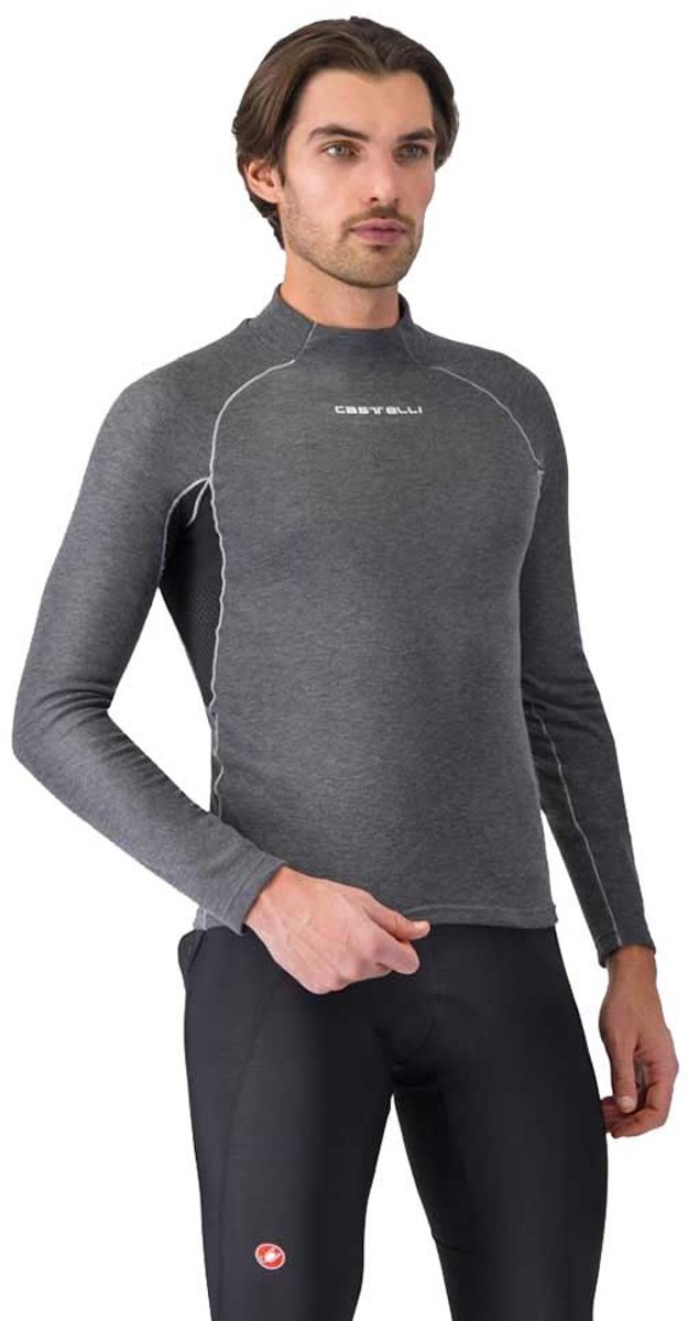 Castelli Flanders 2 Lange Mouwen Basislaag Grijs 2XL Man