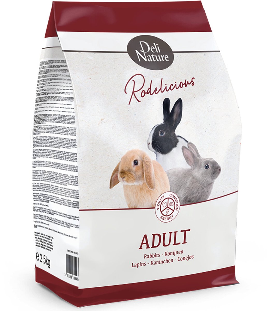 Deli Nature Konijnenvoer Rodelicious Adult - 12,5 kg