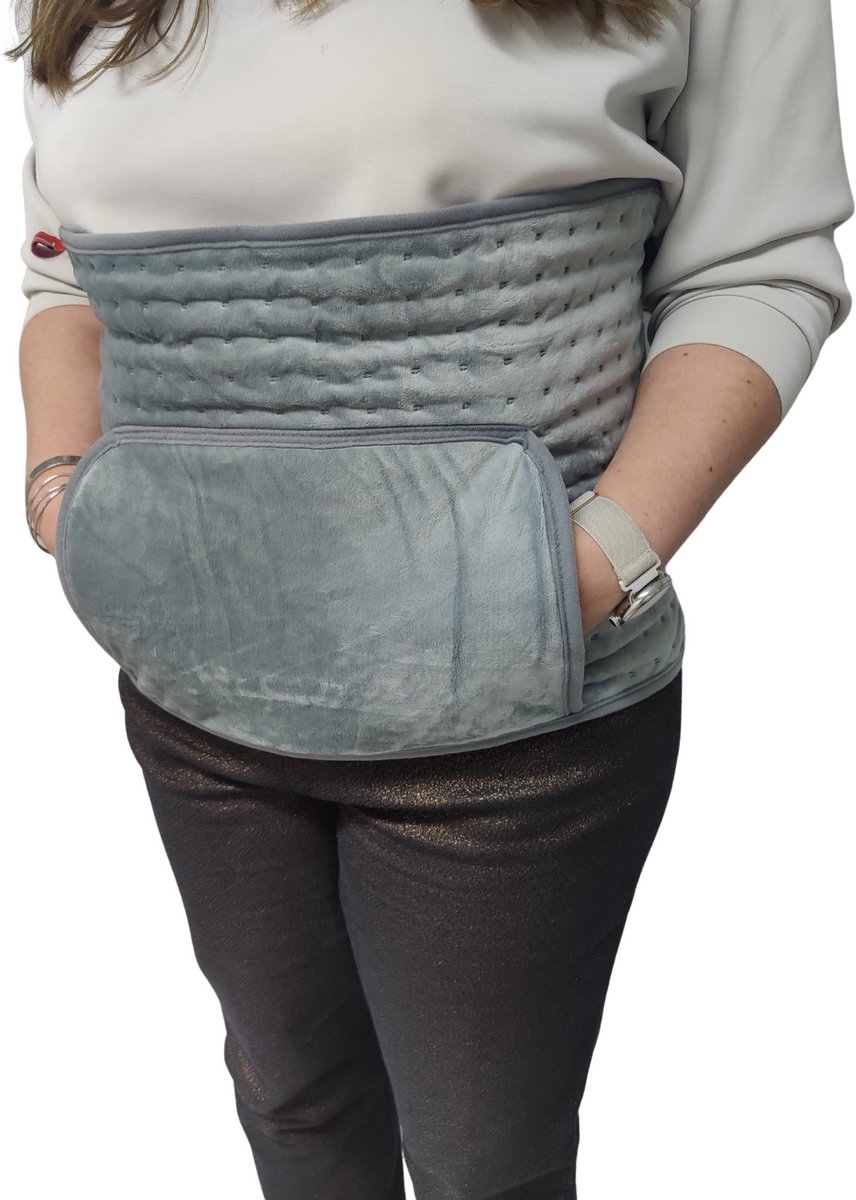 Elektrische buikverwarmer "Kangoeroe" - Warmtegordel - Size: Large - Warmte kussen - Kruik met handverwarmer - Large - Met stekker