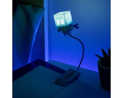 Minecraft Allay Clip‑On Boeklamp – Officieel gelicentieerde leeslamp, clip‑lamp ontwerp met flexibele kabel, met Allay‑mob‑gevormde kop, 3 lichtmodi, werkt op batterijen – Paladone