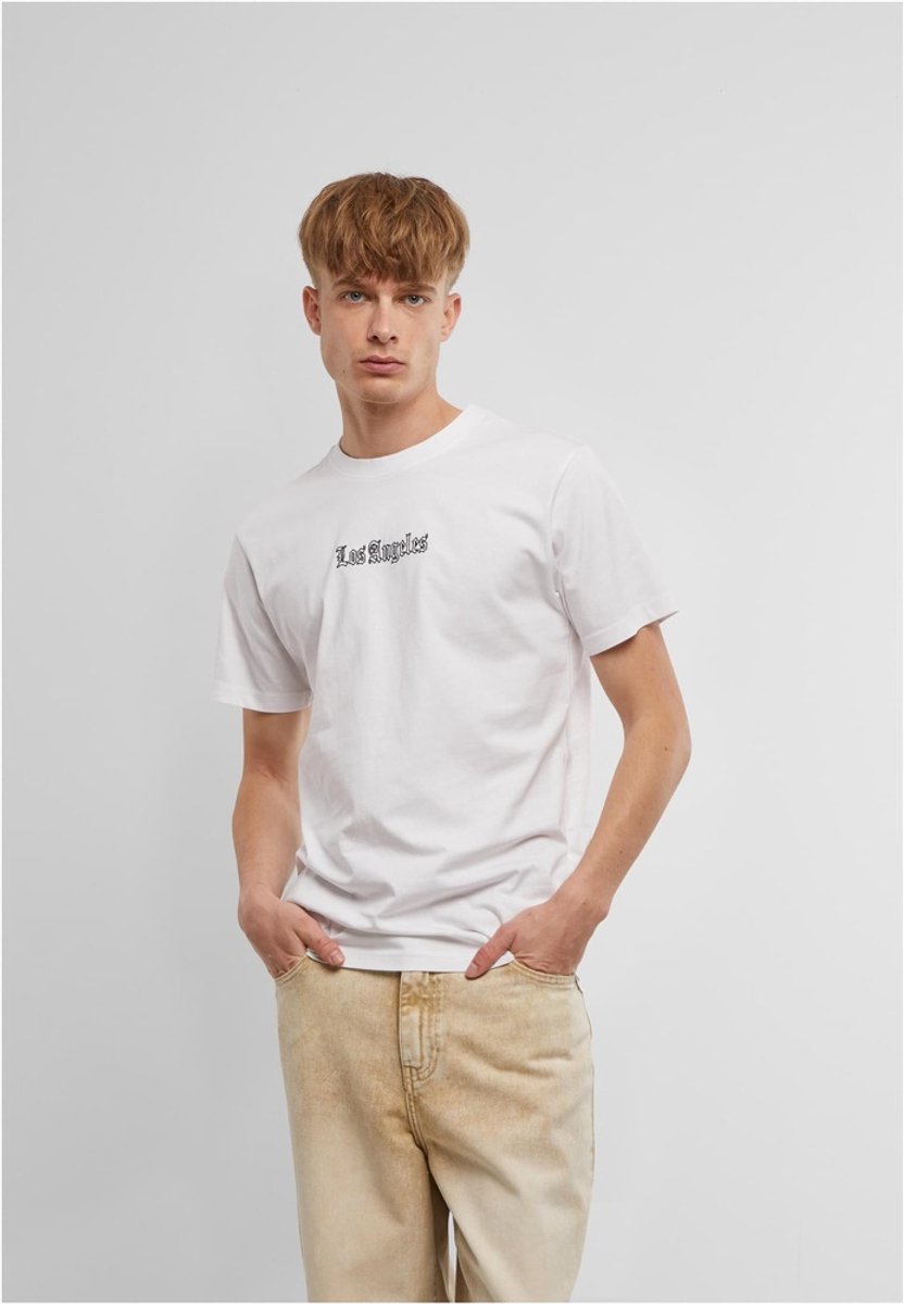 Mister Tee Los Angeles EMB Heren Tshirt M Wit