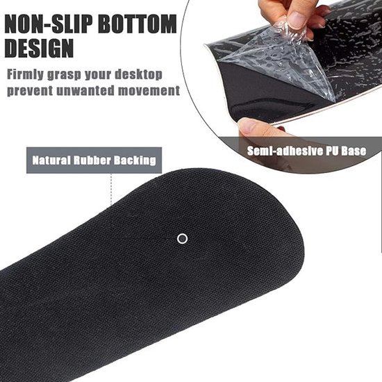 Gembird Ergonomische muismat met polssteun - zwart Gembird Ergonomische muismat met polssteun - zwart