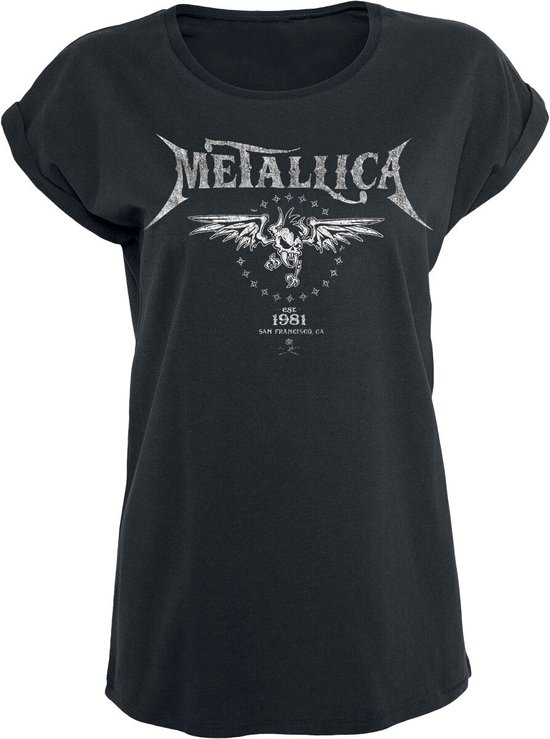Metallica Biker Dames T-shirt - zwart - L