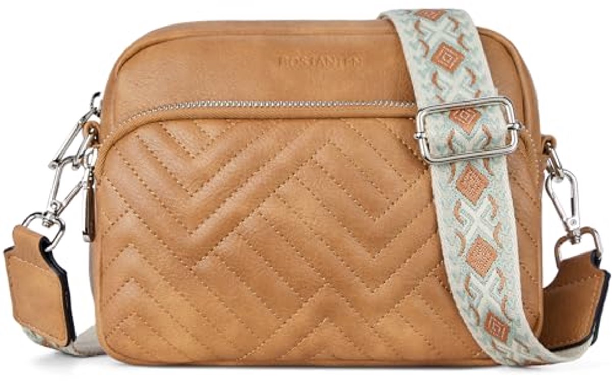 Mobiele Telefoon Schoudertas voor Dames - Leer Crossbody Tas met Verstelbare Riem