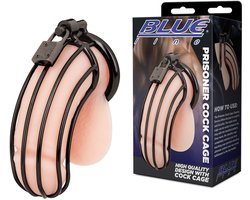 Blueline - Prisoner Cock Cage Kuisheidskooi - Zwart