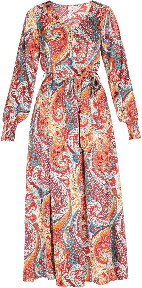 Usha jurk Oranje Veelkleurig