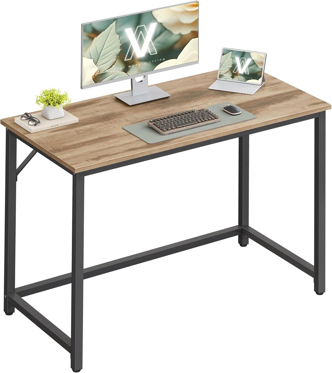 Conway Living® - Bureau - Bureau Vintage Bruin - Computerbureau - Computer Tafel - Bureautafel - 100 x 50 x 76 cm