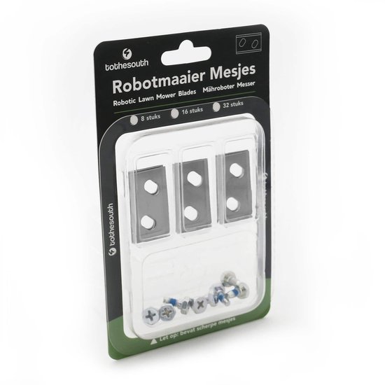 Lames de tondeuse robot To the South® en acier pour Robomow RK1000 Pro - 32 pièces
