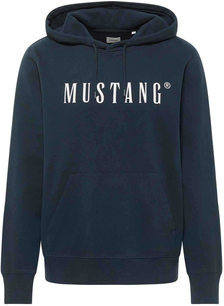 Mustang Heren Sweatshirt BRONSON regular fit Blauw S Volwassenen