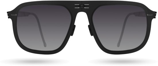 ROAV VIRGIL - Opvouwbare zonnebril - Polariserend UV400 - Matte Black - Red Mirror glazen van Merkloos — afbeelding 3