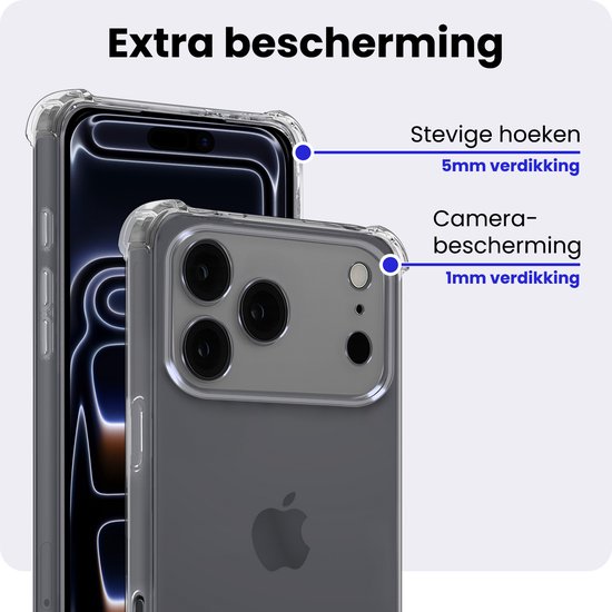 Coque iPhone 17 Pro en Siliconen iPhone - Transparente
