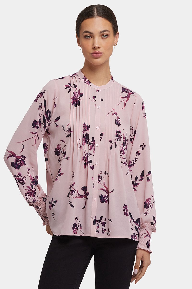 Pleated Peasant Blouse