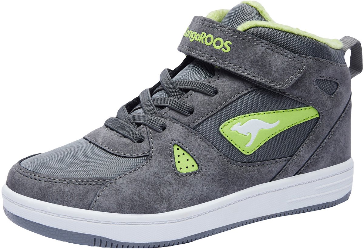KangaROOS Kinderen K-CP Kalley II EV High-Top Sneaker Warmvoering grijs lime