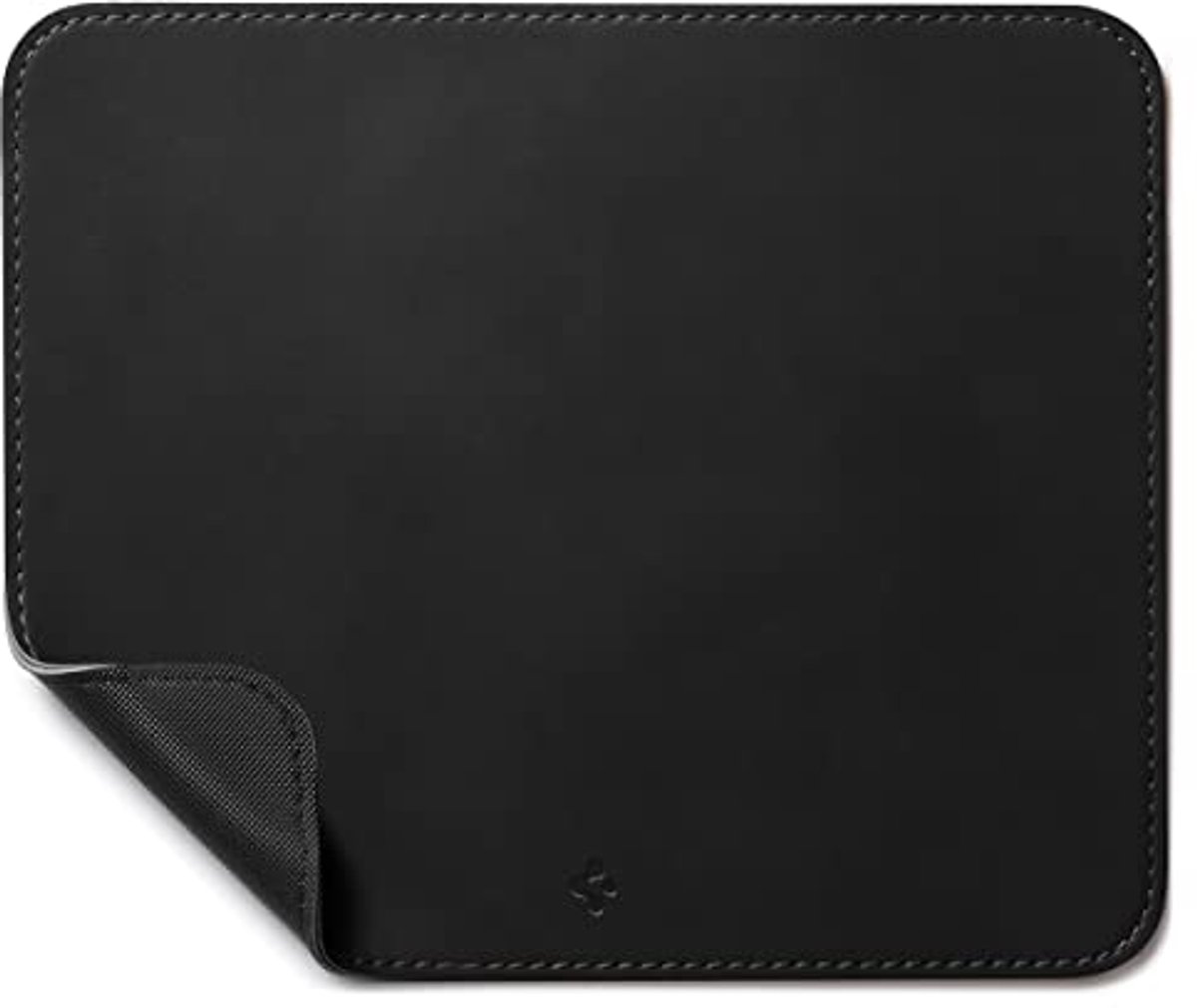 Gaming Muismat van Vegan PU Leer met Antislip Rubber - Zwart