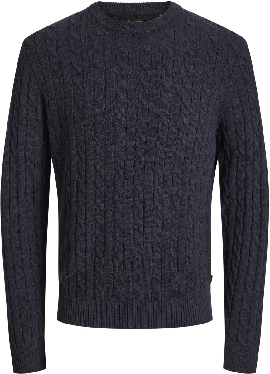 JACK&JONES - JPRBLULAMBSWOOL KNIT CABLE CREW NECK - Heren - Gebreide truien
