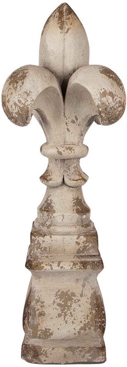 Clayre & Eef Decoratie Ornament Ø 25x66 cm Beige Keramisch materiaal