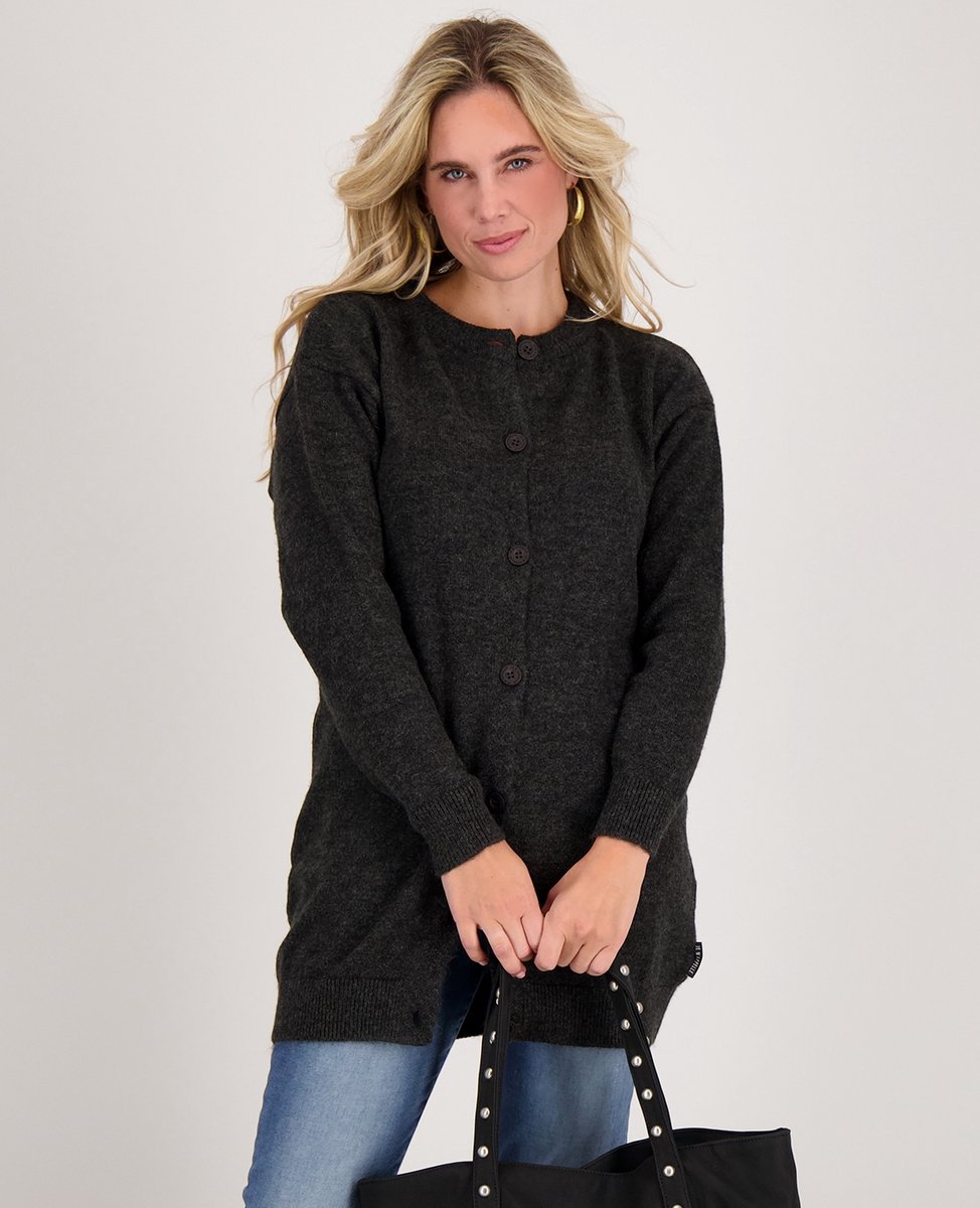 Je m'appelle Dames Vest - Grijs - Maat M/L