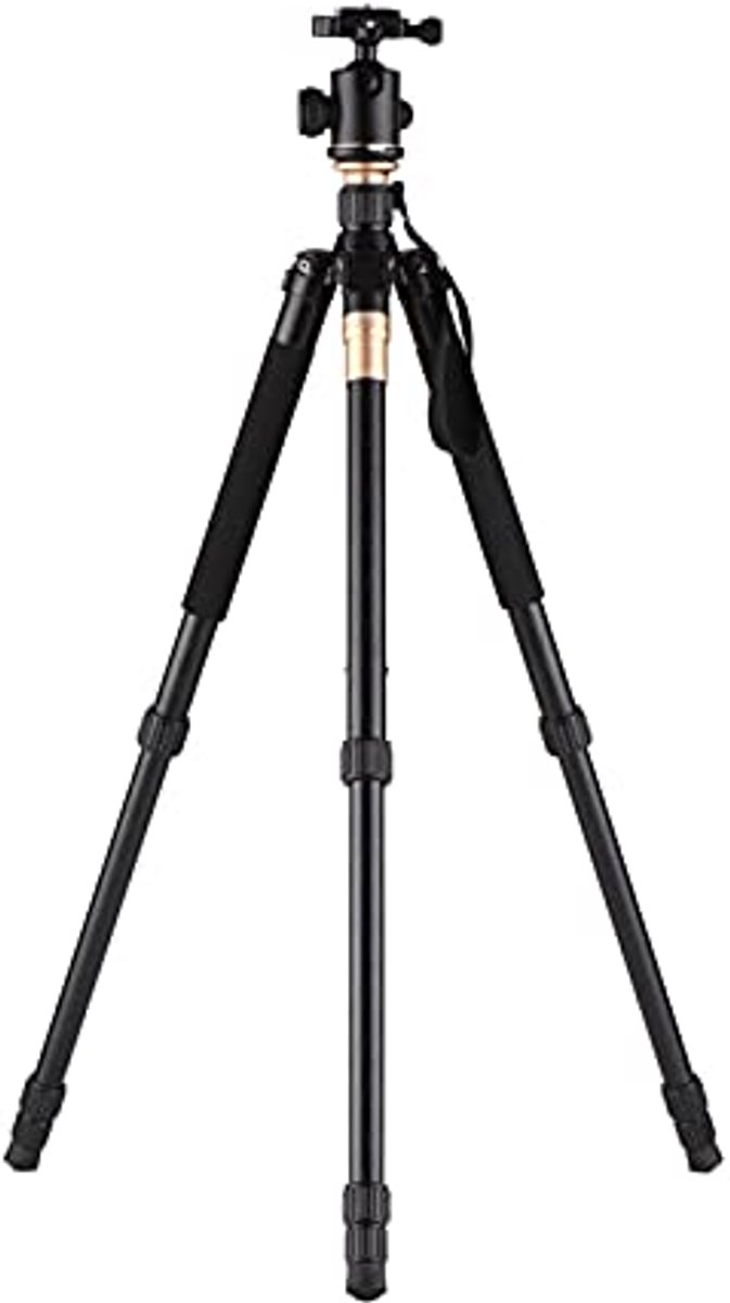 Draagbaar Fotostatief 158 cm Met Panorama Kogelkop en Draagvermogen van 10 kg