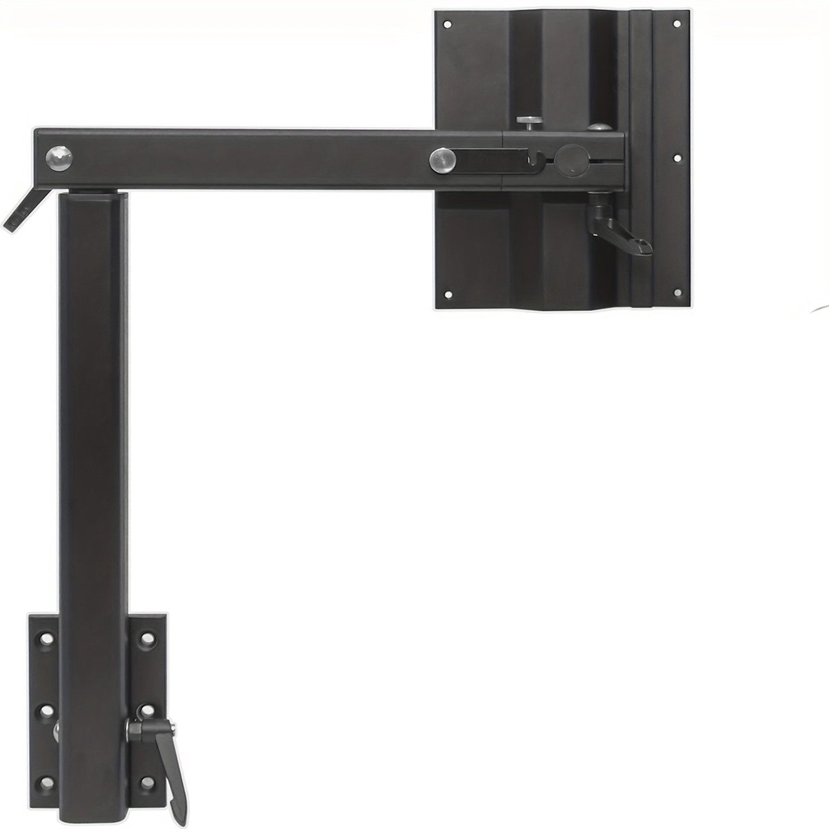 Tafelpoot – Kampeertafel Poot – Caravan Tafelbeen – Vouwtafel Poot – Opklapbare Tafelpoot – Aluminium – 360° Draaibaar – Inklapbaar – Verstelbare Hoogte – Zwart – Ruimtebesparend – Stevig 45,36 kg Draagvermogen