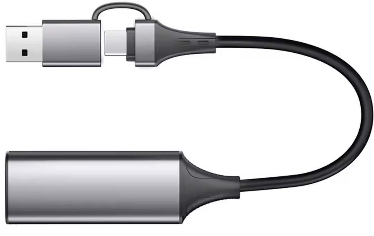 Qost - Capture Card HD - Video / Game Capture - 1080P HD - HDMI naar USB-A / USB-C - Cam Link - Video Grabber - Streamen thumbnail 2