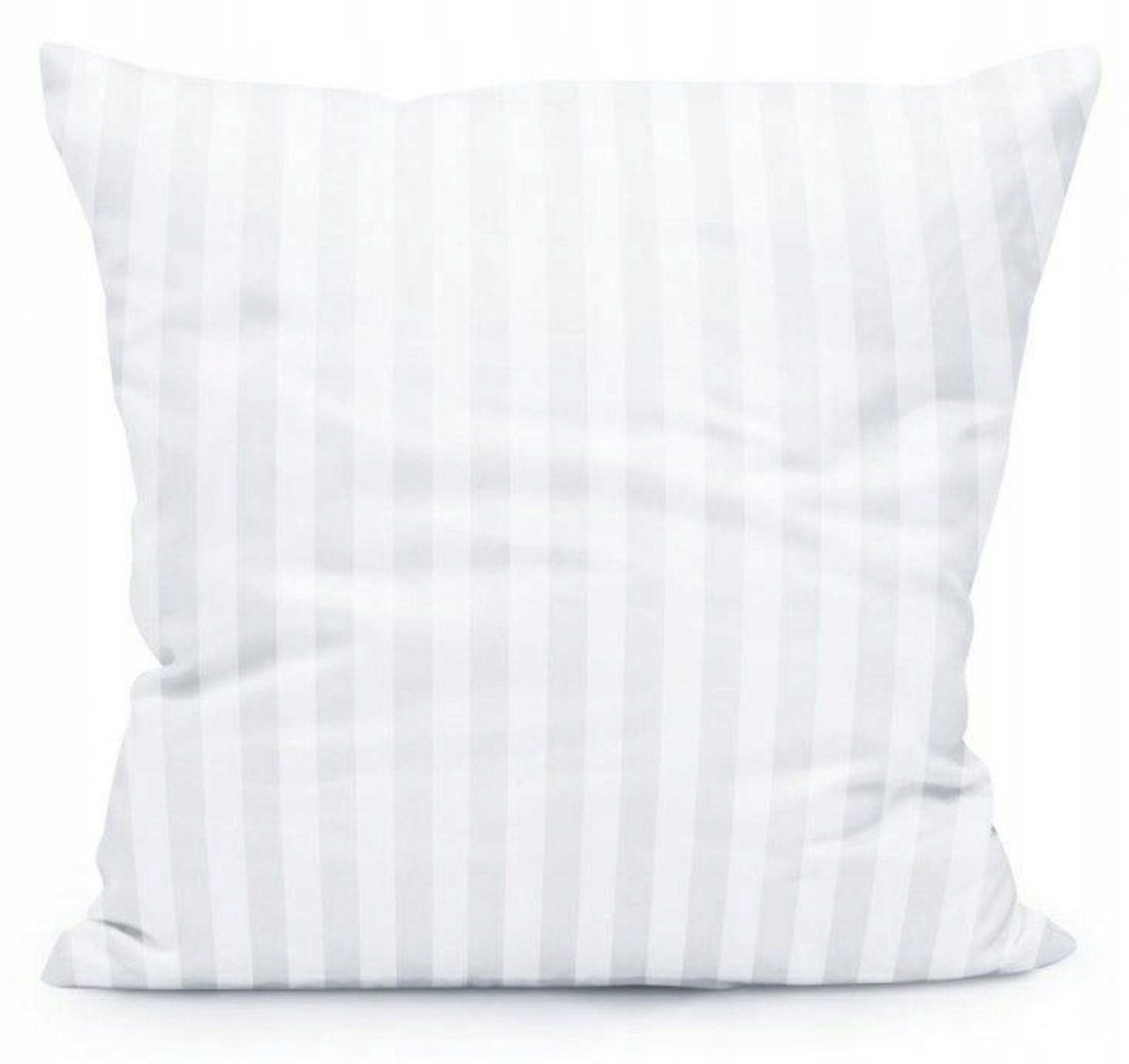 Tivoli Damast Kussensloop 40x40cm Wit met Strepen - 100% Katoen