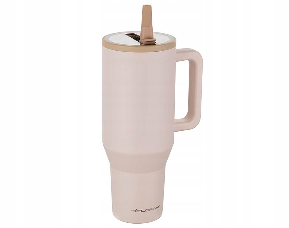 Florina Power Thermosbeker 1.1L - Roestvrij Staal, Beige
