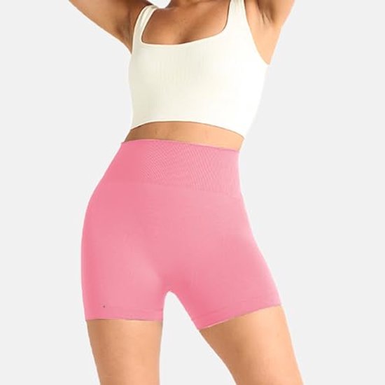 Naadloze push-up booty sportshorts voor dames - Comfortabele trainingsshorts voor sportschool en yoga — afbeelding 2