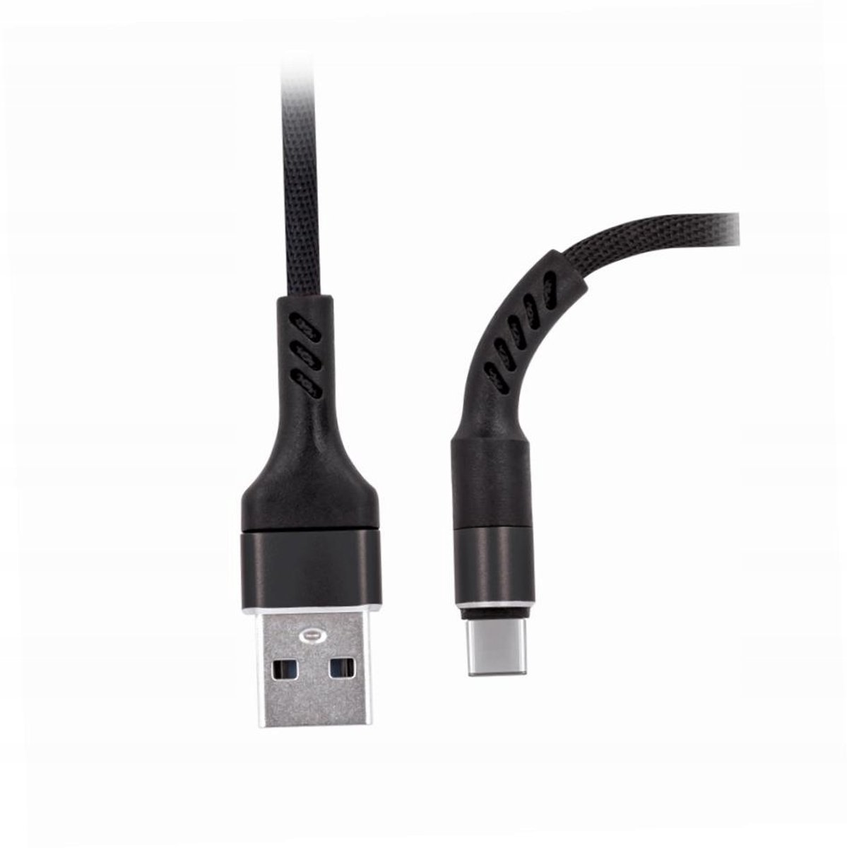 USB-C Kabel 1m Wit - Versterkt Nylon voor Xiaomi Poco X7 Pro 5G
