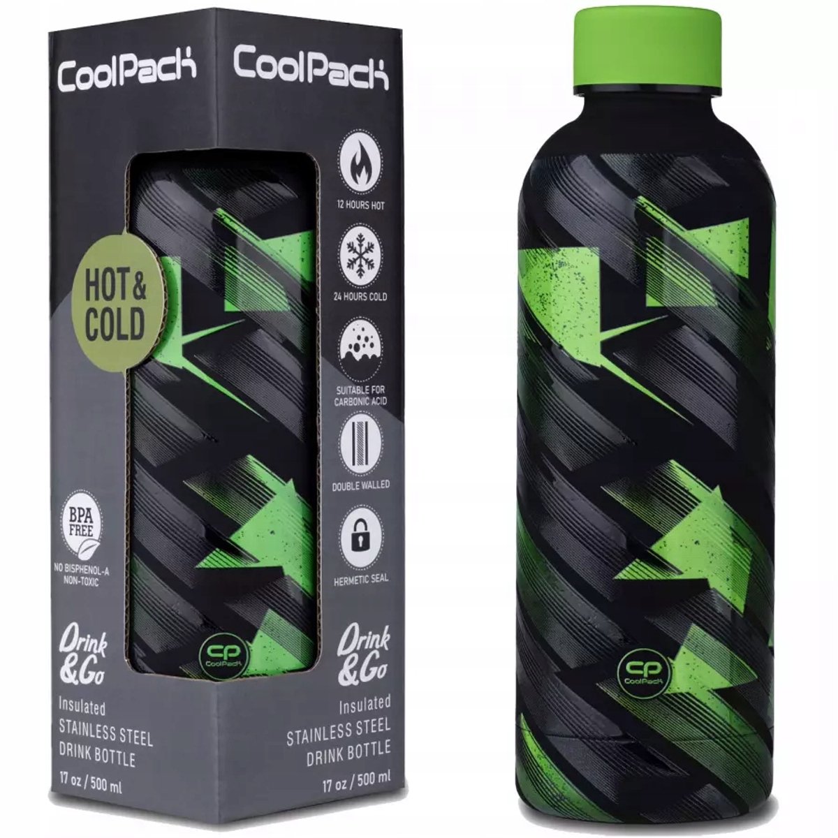 CoolPack Bonet Thermosfles 500ml - Stijlvol en Duurzaam