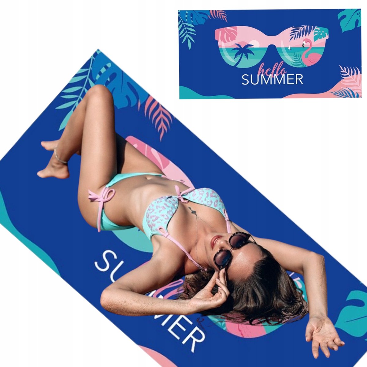 XL Strandlaken Zomer 150x70cm Sneldrogend Polyester