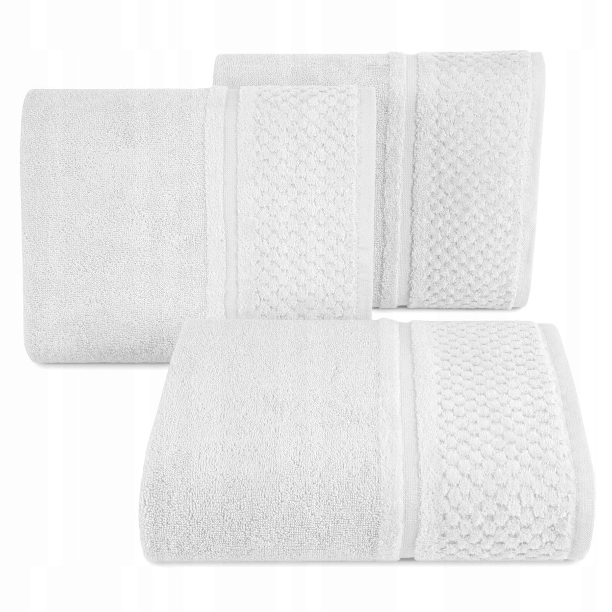 Klassieke Ibiza Handdoek 30x50 cm Wit Frottee 550 GSM