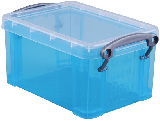 Really Useful Box 6x Opbergdoos 0,7 Liter Transparant - Incl. Deksel, Stapelbaar
