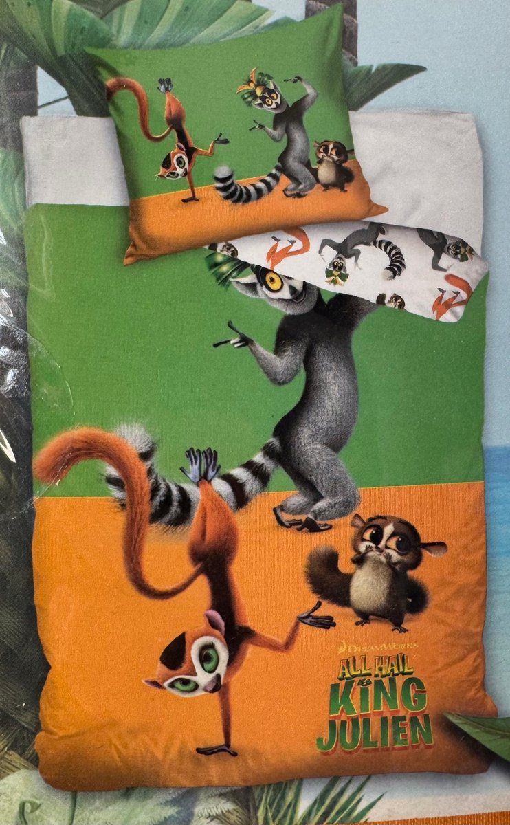 Katoenen Beddengoed Madagaskar Koning Julian 140x200 cm