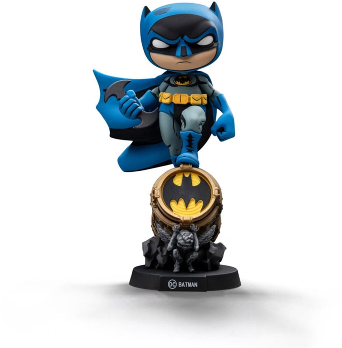 Batman Mini Co. PVC Figure Batman on Bat-Signal (Blue Variant) 15 cm