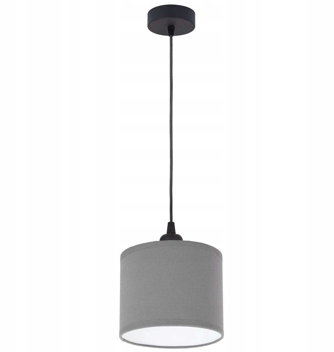 Grijze Stoffen Hanglamp Loft Stijl - E27 Fitting