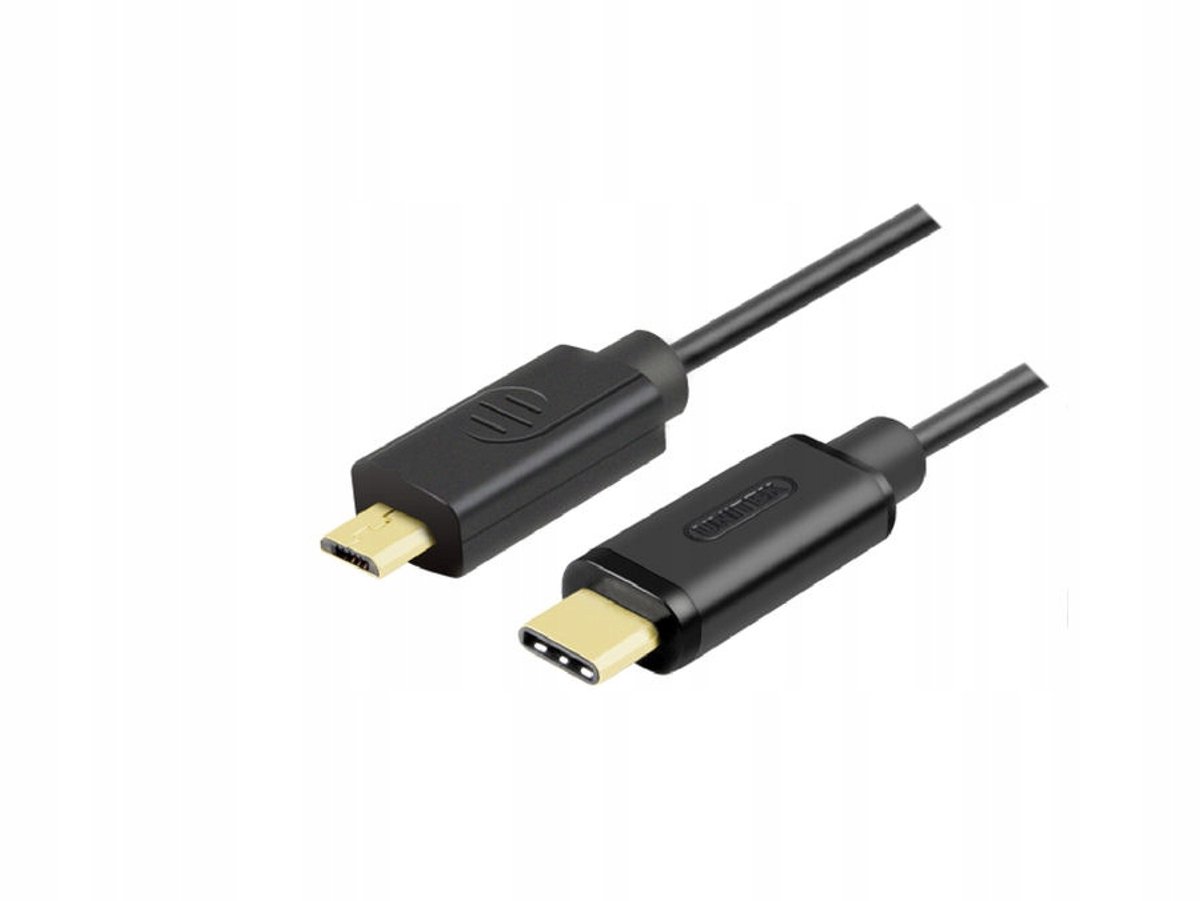 Unitek Y-C473BK USB-C naar Micro USB Kabel 1m - Zwart