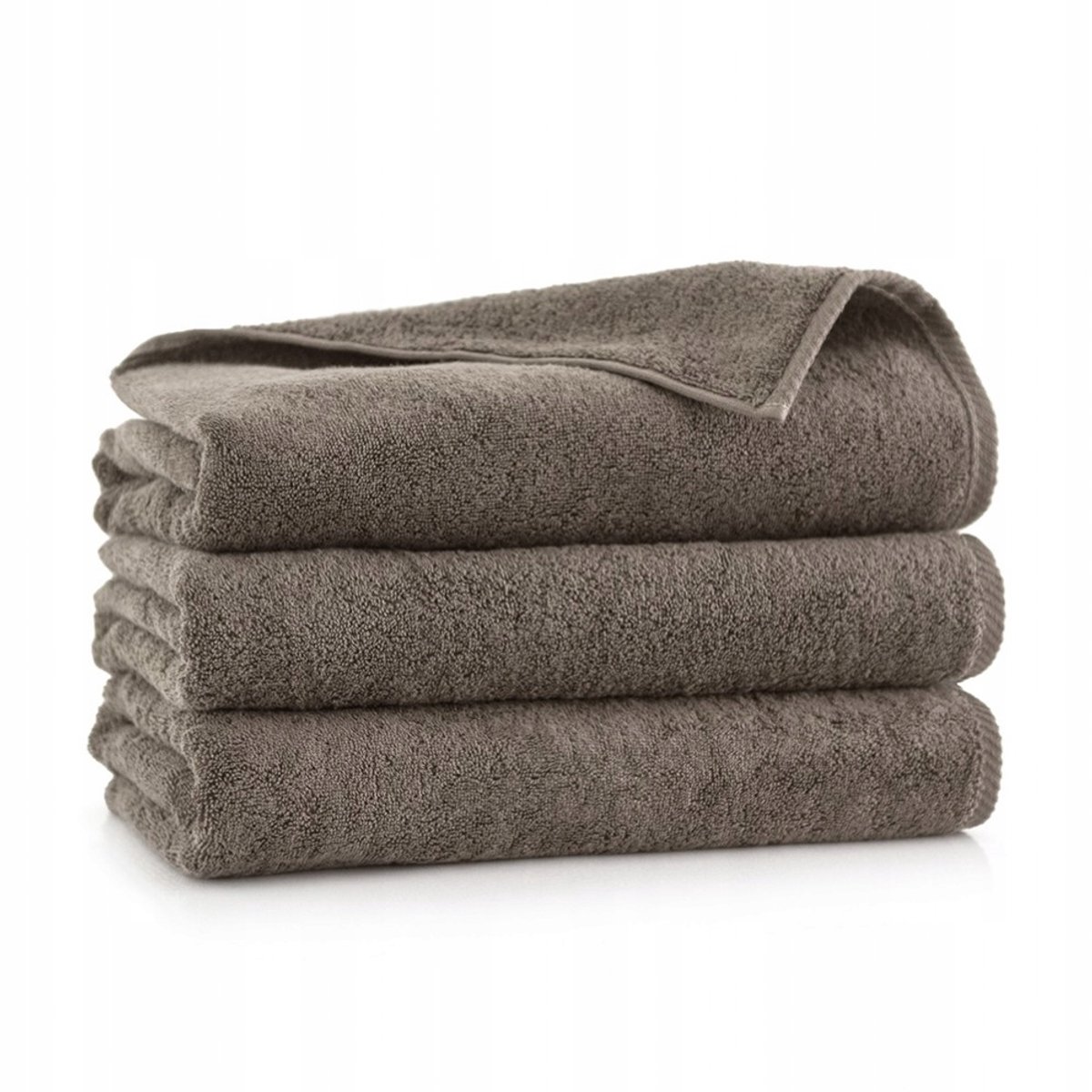 Zwoltex Handdoek 50x100cm Ultrazacht Taupe Katoen