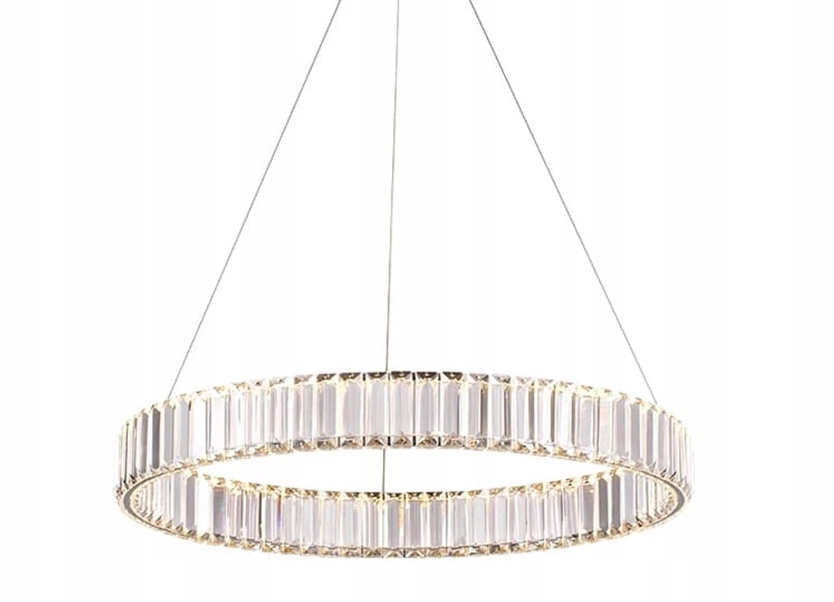 Bohemia Brass 60 AL LED Ring Kroonluchter - 60cm Messing Kristal