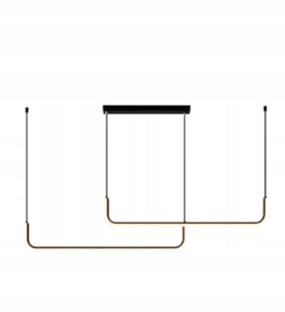 Patinar 2 LED Hanglamp Zwart 24W 120cm 3000K Warm Wit