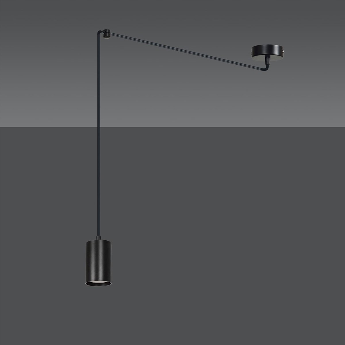 TRAKER 1 BL/BLACK Hanglamp Staal Zwart 10W MAX LED