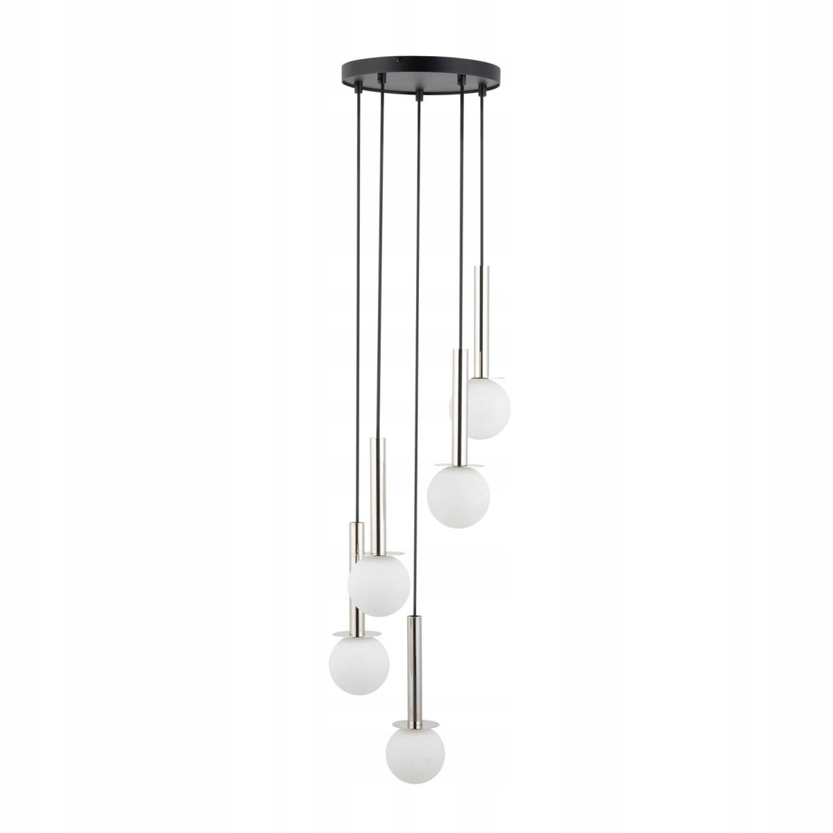 Sigma DAISY 5 Hanglamp 40765 - Modern Zwart/Zilver/Wit